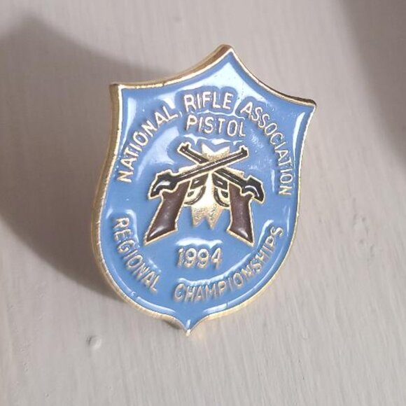 NRA Pistol Championships Vintage 1994 Lapel Pin - National Rifle Association Pin - Picture 2 of 4